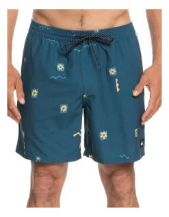 Quiksilver 35 Quiksilver Everyday Mix Volley 17" Boardshort In Insignia Blue