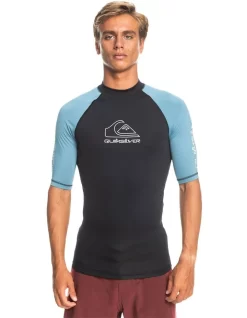 Quiksilver On Tour Short Sleeve Rashguard In Provencial