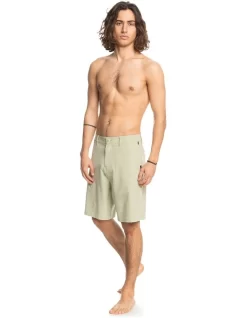 Quiksilver Union Heather 20" Amphibian Shorts In Desert Sage -Quiksilver 959056210 4 720x928