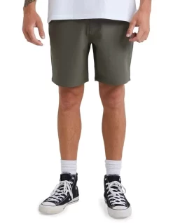 Quiksilver 25 Quiksilver Nelson Drytwill Amphibian 18" Shorts In Brown