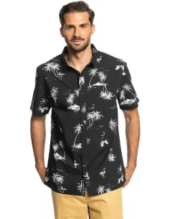 Quiksilver Out Of Office Shirt In Black