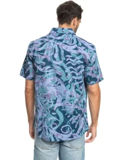 Quiksilver Heritage Short Sleeve Shirt In Purple Haze -Quiksilver 959056930 3 720x928