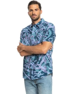 Quiksilver Heritage Short Sleeve Shirt In Purple Haze -Quiksilver 959056930 4 720x928
