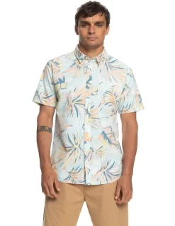 Quiksilver Brushed Palm Shirt In Birch