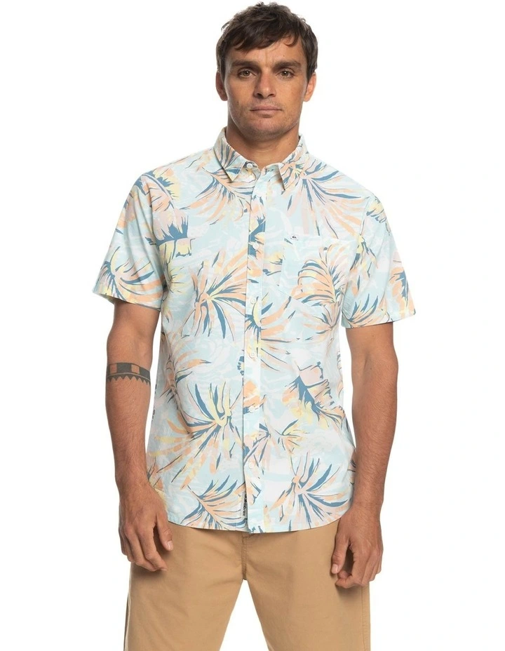 Quiksilver Brushed Palm Shirt In Birch 3 Quiksilver Brushed Palm Shirt In Birch