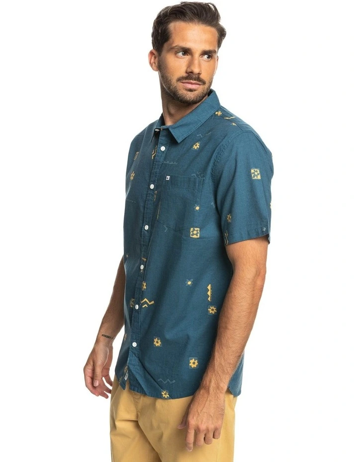 Quiksilver Mini Mark Shirt Majolican In Blue 4 Quiksilver Mini Mark Shirt Majolican In Blue - Image 2