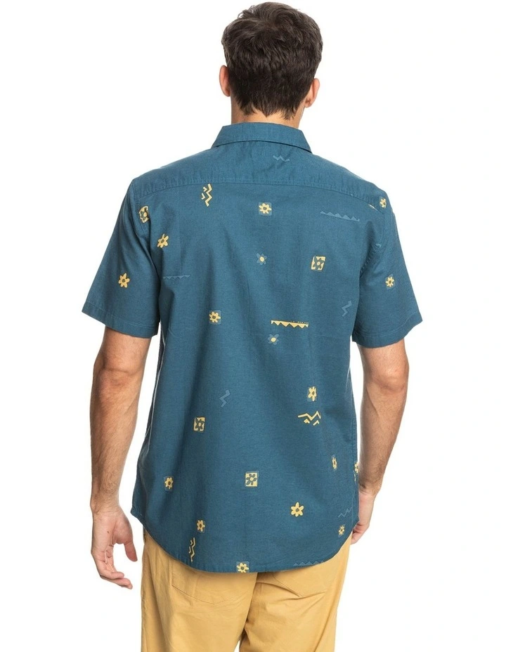 Quiksilver Mini Mark Shirt Majolican In Blue 5 Quiksilver Mini Mark Shirt Majolican In Blue - Image 3