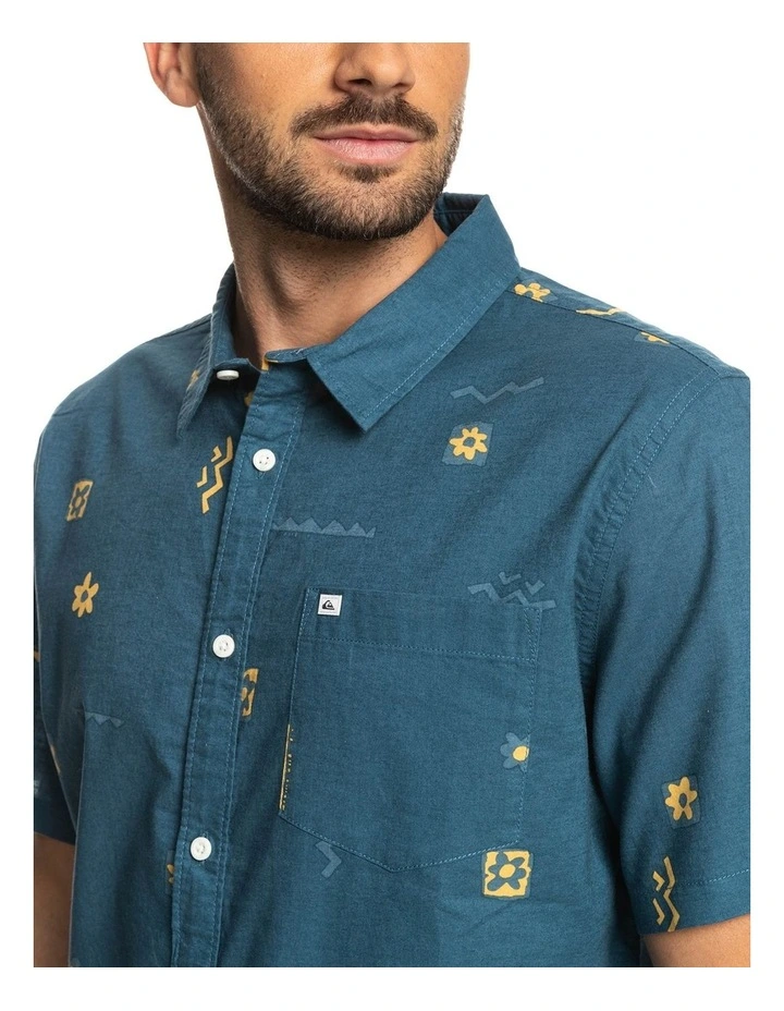 Quiksilver Mini Mark Shirt Majolican In Blue 6 Quiksilver Mini Mark Shirt Majolican In Blue - Image 4