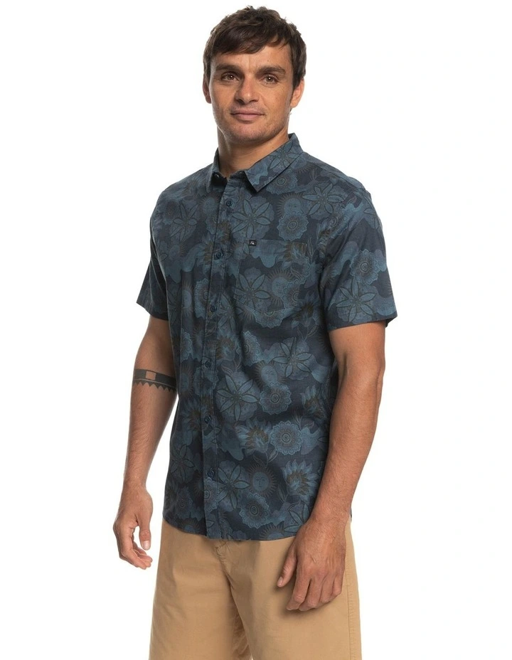 Quiksilver Cosmic Drifter Stretch Shirt In Majolica Blue 4 Quiksilver Cosmic Drifter Stretch Shirt In Majolica Blue - Image 2