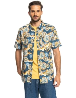 Quiksilver Cosmic Drifter Stretch Shirt In Multi