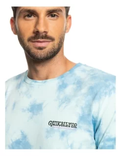 Quiksilver Casual Party Short Sleeve T-Shirt In Iced Aqua -Quiksilver 959057560 4 720x928