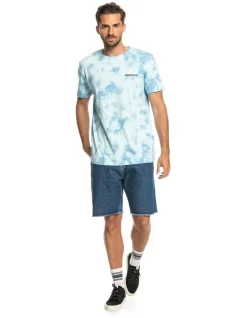 Quiksilver Casual Party Short Sleeve T-Shirt In Iced Aqua -Quiksilver 959057560 5 720x928