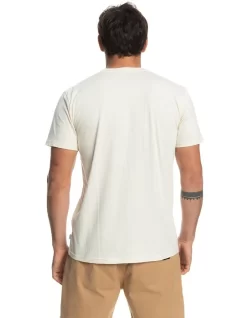 Quiksilver Crossroad Blues Short Sleeve T-Shirt In Birch -Quiksilver 959057650 3 720x928