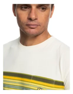 Quiksilver Crossroad Blues Short Sleeve T-Shirt In Birch -Quiksilver 959057650 4 720x928