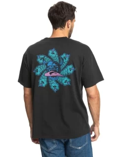 Quiksilver Mindless Town Short Sleeve T-Shirt In Black -Quiksilver 959057740 3 720x928