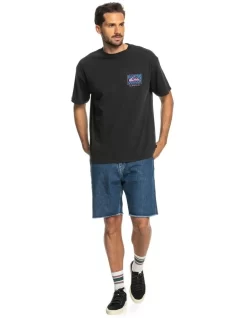 Quiksilver Mindless Town Short Sleeve T-Shirt In Black -Quiksilver 959057740 5 720x928