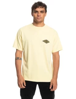 Quiksilver Spiky Twist Short Sleeve T-Shirt In Pale Banana
