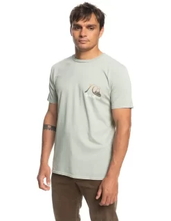 Quiksilver Island Time Short Sleeve T-Shirt In Desert Sage -Quiksilver 959058100 2 720x928