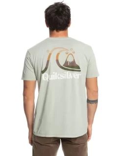Quiksilver Island Time Short Sleeve T-Shirt In Desert Sage -Quiksilver 959058100 3 720x928
