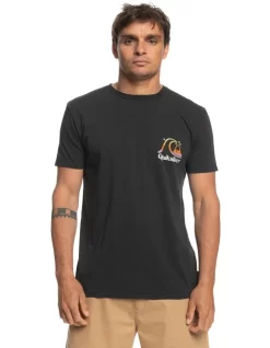 Quiksilver Island Time Short Sleeve T-Shirt In Black