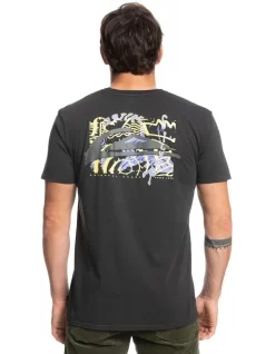 Quiksilver Naive Wave Short Sleeve T-Shirt In Black -Quiksilver 959058550 3 720x928