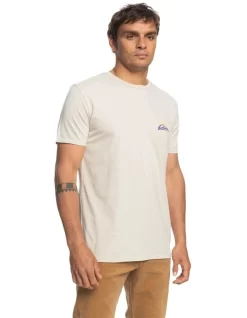 Quiksilver Naive Wave Short Sleeve T-Shirt In Birch -Quiksilver 959058640 2 720x928