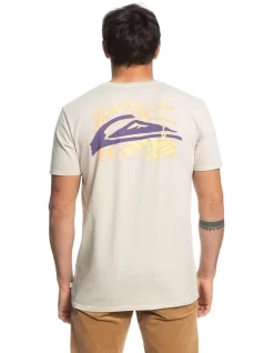 Quiksilver Naive Wave Short Sleeve T-Shirt In Birch -Quiksilver 959058640 3 720x928