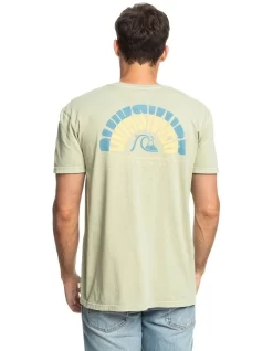 Quiksilver Moon Groove Short Sleeve T-Shirt In Desert Sage -Quiksilver 959058730 3 720x928