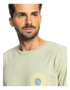 Quiksilver Moon Groove Short Sleeve T-Shirt In Desert Sage -Quiksilver 959058730 4 720x928