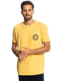 Quiksilver Moon Groove Short Sleeve T-Shirt In Ochre