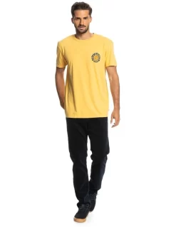 Quiksilver Moon Groove Short Sleeve T-Shirt In Ochre -Quiksilver 959058820 4 720x928