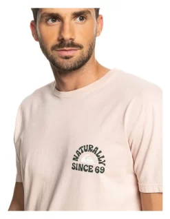 Quiksilver Naturally Quik Short Sleeve T-Shirt In Peach Whip -Quiksilver 959059090 4 720x928