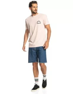 Quiksilver Naturally Quik Short Sleeve T-Shirt In Peach Whip -Quiksilver 959059090 5 720x928