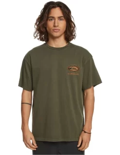 Quiksilver Mongrel Spikey T-Shirt In Green
