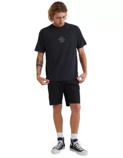 Quiksilver Mongrel Thorn Short Sleeve T-Shirt In Black -Quiksilver 959059360 5 720x928