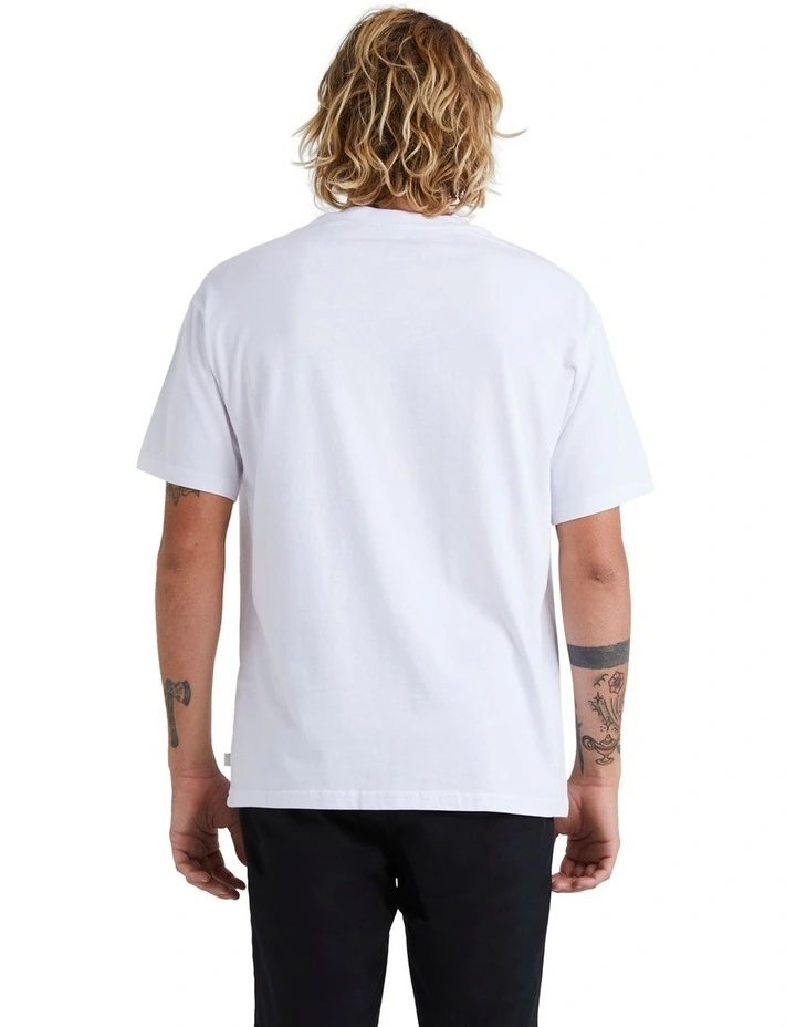Quiksilver Stretch Out Short Sleeve Tee T-Shirt In White 4 Quiksilver Stretch Out Short Sleeve Tee T-Shirt In White - Image 2
