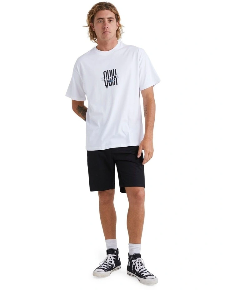 Quiksilver Stretch Out Short Sleeve Tee T-Shirt In White 7 Quiksilver Stretch Out Short Sleeve Tee T-Shirt In White - Image 5