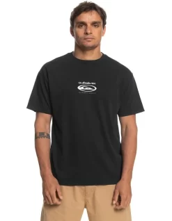 Quiksilver Quik International Short Sleeve Tee T-Shirt In Black
