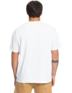Quiksilver Hard Core Short Sleeve T-Shirt In White -Quiksilver 959059810 2 720x928