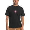 Quiksilver Flower Power Short Sleeve Tee T-Shirt In Black -Quiksilver 959059900 1 720x928