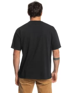 Quiksilver Flower Power Short Sleeve Tee T-Shirt In Black -Quiksilver 959059900 3 720x928