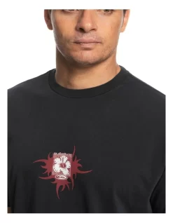Quiksilver Flower Power Short Sleeve Tee T-Shirt In Black -Quiksilver 959059900 4 720x928
