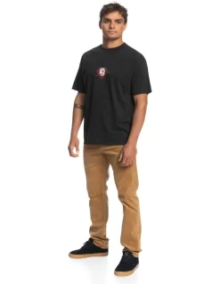 Quiksilver Flower Power Short Sleeve Tee T-Shirt In Black -Quiksilver 959059900 5 720x928