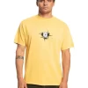 Quiksilver Flower Power Short Sleeve Tee T-Shirt In Golden Rod -Quiksilver 959059990 1 720x928