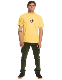 Quiksilver Flower Power Short Sleeve Tee T-Shirt In Golden Rod -Quiksilver 959059990 4 720x928