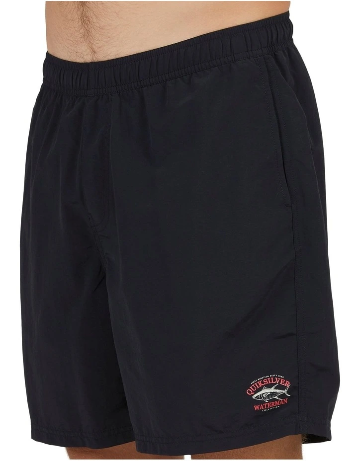 Quiksilver Focus Elasticated Shorts In Black 6 Quiksilver Focus Elasticated Shorts In Black - Image 4