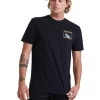 Quiksilver Blue Dreams Short Sleeve T-Shirt In Black -Quiksilver 959060530 1 720x928