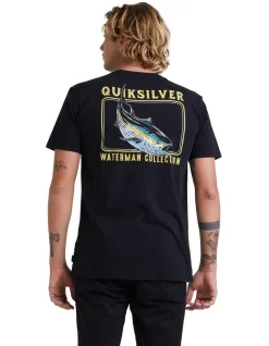 Quiksilver Blue Dreams Short Sleeve T-Shirt In Black -Quiksilver 959060530 3 720x928