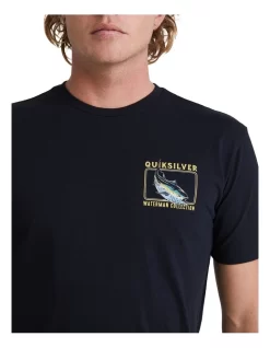 Quiksilver Blue Dreams Short Sleeve T-Shirt In Black -Quiksilver 959060530 4 720x928