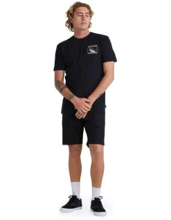 Quiksilver Blue Dreams Short Sleeve T-Shirt In Black -Quiksilver 959060530 5 720x928